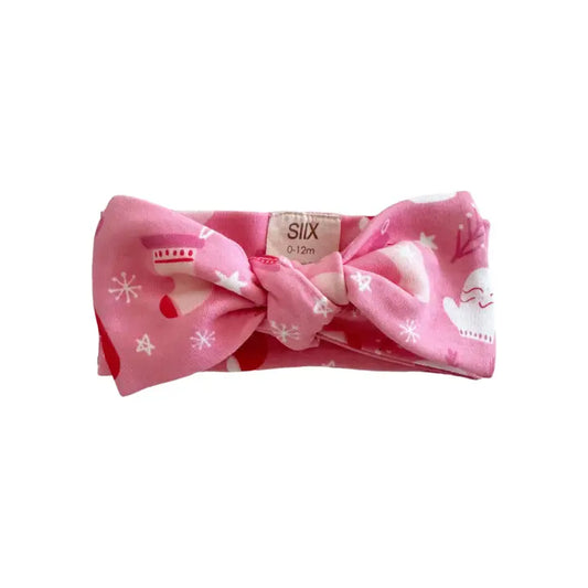 Pink Reindeer Organic Bow One Size