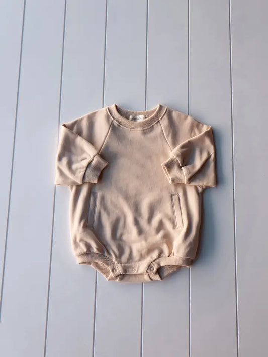 Neutral Sweatshirt Onesie