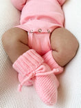 Load image into Gallery viewer, Pink Knit Booties
