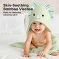 Load image into Gallery viewer, Dinosaur Cuddle Baby Hooded Towel
