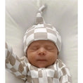 Load image into Gallery viewer, Tiramisu Checkerboard Organic Beanie One Size
