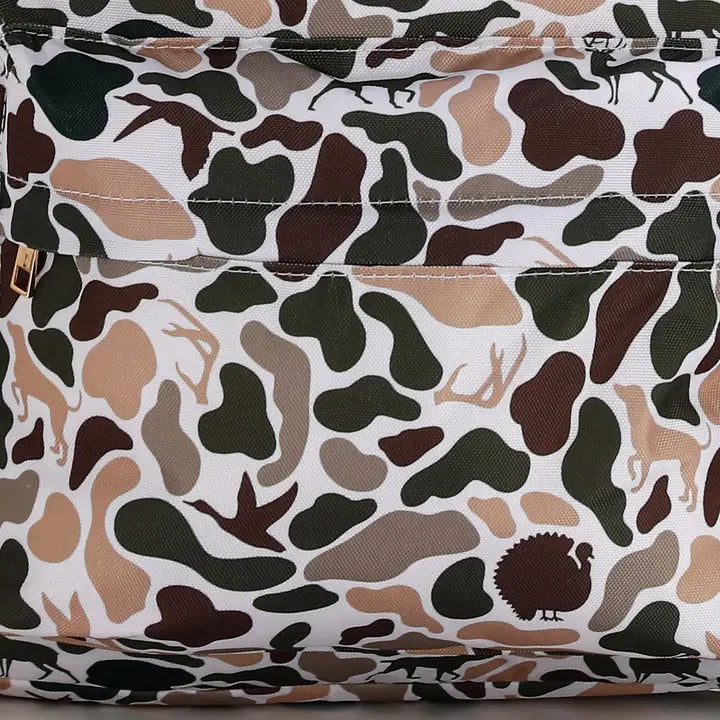 Deer Hunting Print Kids Canvas Backpack