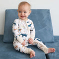 Load image into Gallery viewer, ABC Paw-ty Convertible Zip Romper
