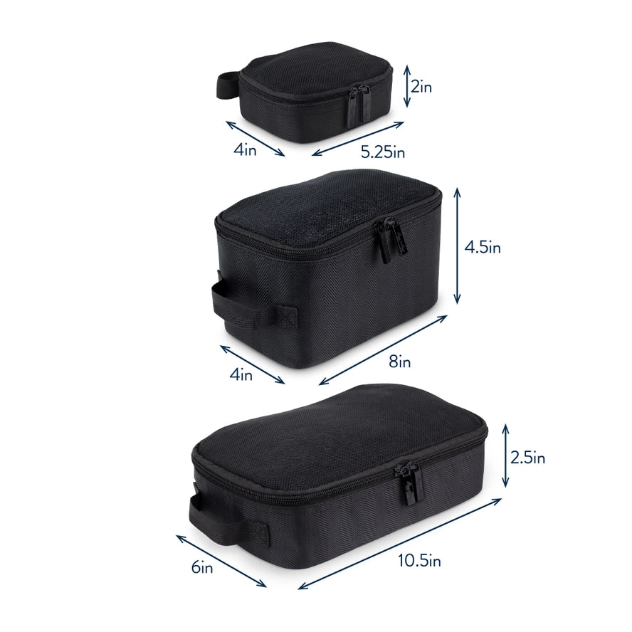 Black Pack Like A Boss Packing Cubes
