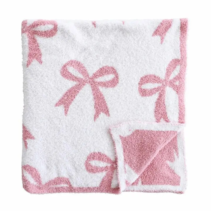 CuddleLane Bows Luxe Blankets