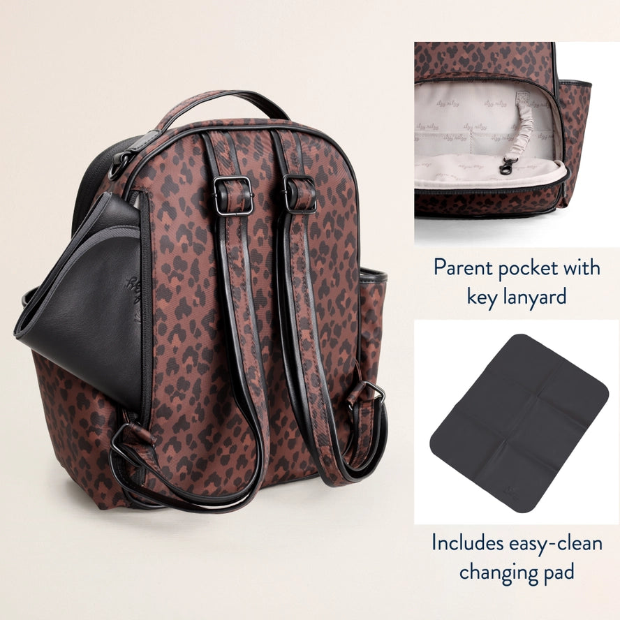 Brown Leopard Mini plus Backpack