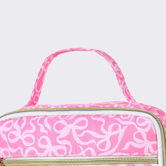 Gingham Ruffle Bow Printed Girls Lunchbox