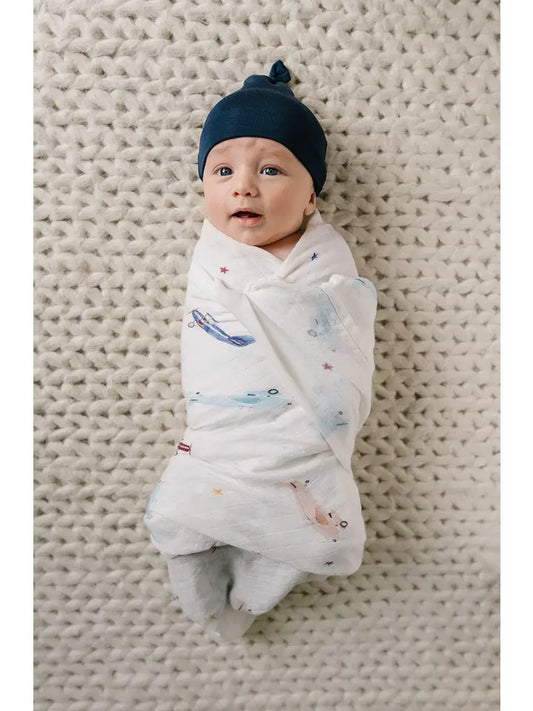 Vintage Airplanes Muslin Swaddle