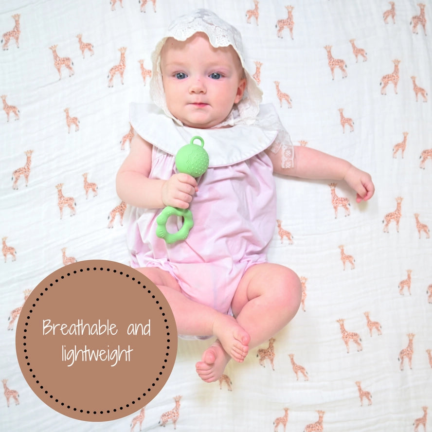 Stand Tall Baby Muslin Swaddle Blanket