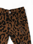 Load image into Gallery viewer, Leopard Distressed Double Layer Girls Jeans
