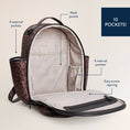 Load image into Gallery viewer, Brown Leopard Mini plus Backpack
