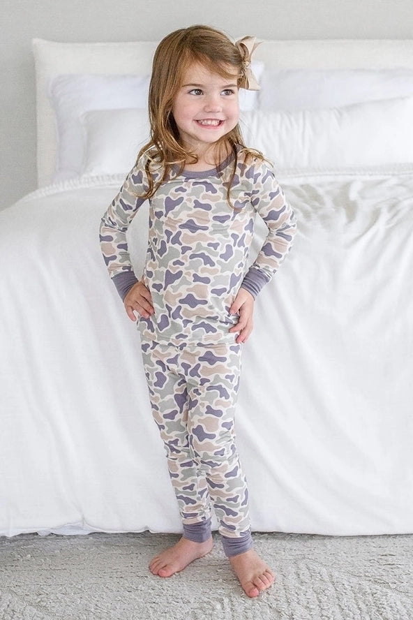 Two Piece Camo Cutie Pajama Set
