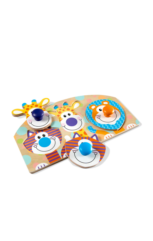 Safari Jumbo Peg Puzzle By Melissa & Doug