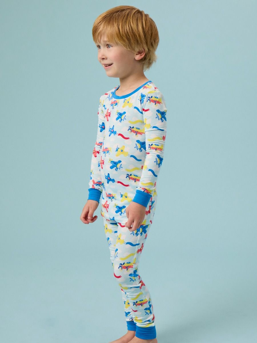 Plane Parade Long Sleeve Pajama Set