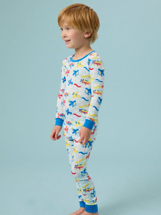 Plane Parade Long Sleeve Pajama Set