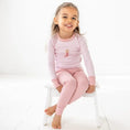 Load image into Gallery viewer, Pink Boots and Blooms Long Pajamas
