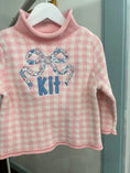 Load image into Gallery viewer, Pink Gingham Signature Rollneck Sweater
