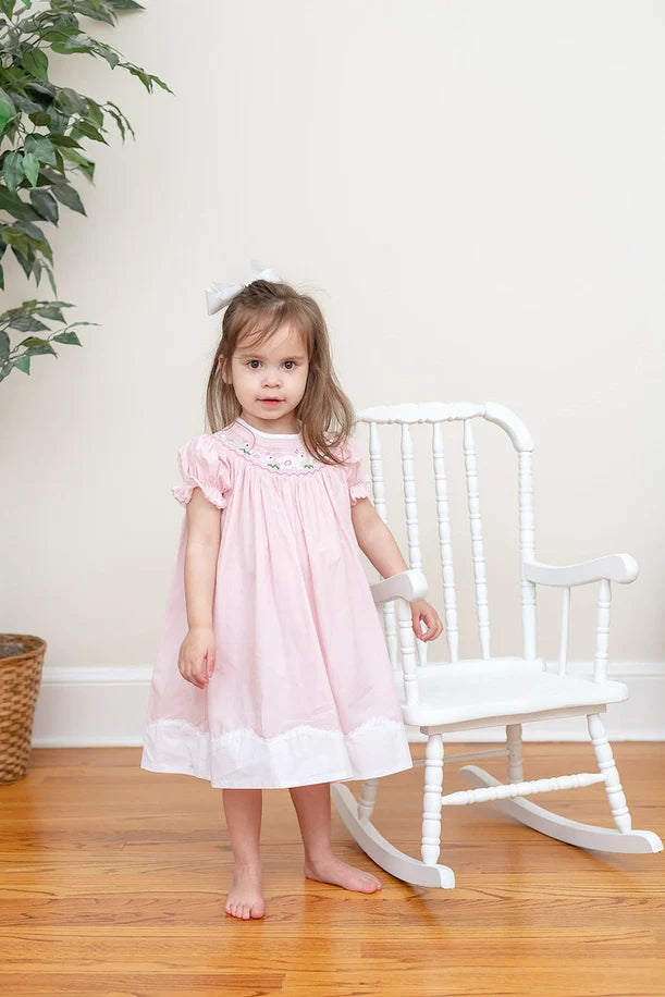 Bunny Smocked Bishop Dress