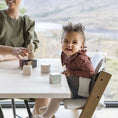 Load image into Gallery viewer, Stokke Tripp Trapp Natural High Chair with Glacier Green Cushion and Tray
