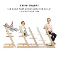 Load image into Gallery viewer, Stokke Tripp Trapp Natural High Chair with Nordic Grey Cushion and Tray
