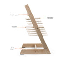 Load image into Gallery viewer, Stokke Tripp Trapp Natural High Chair with Nordic Grey Cushion and Tray
