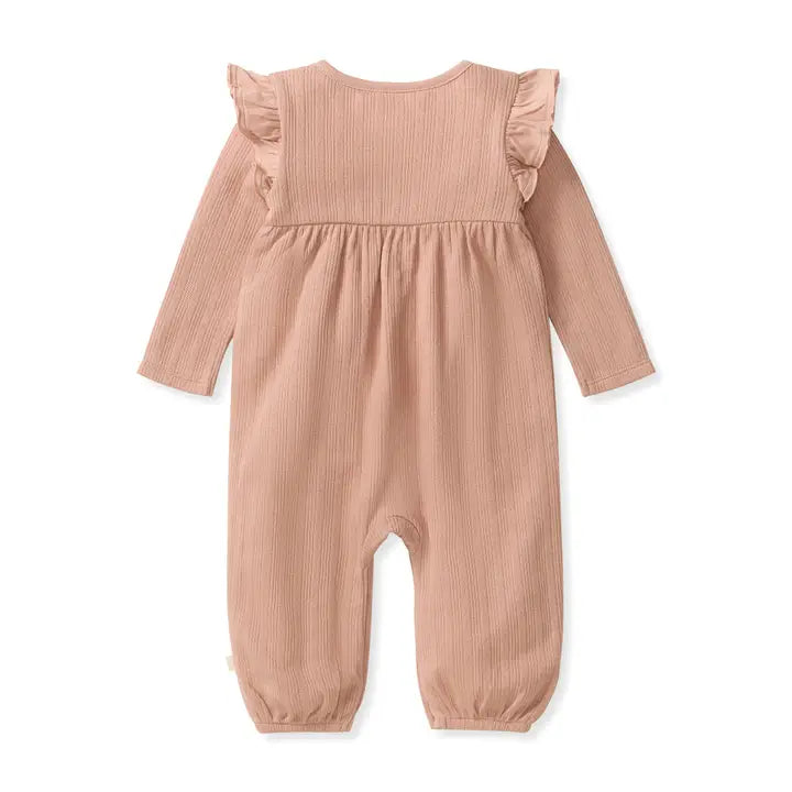 Ribbed Pointelle Jumpsuit