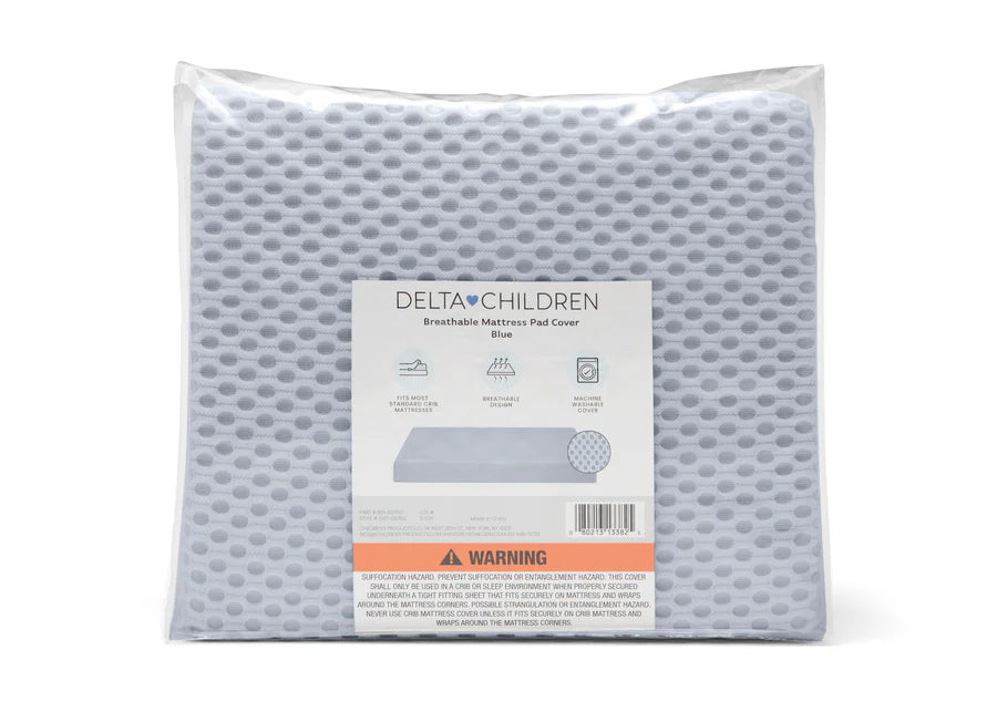 Delta Children 100% Breathable Crib Mattress Pad Cover