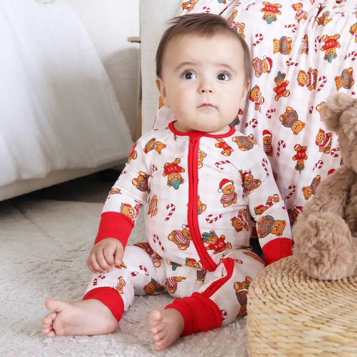 Beary Christmas Convertible Zip Romper