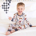 Load image into Gallery viewer, Two Piece Pit Crew  Pajama Set
