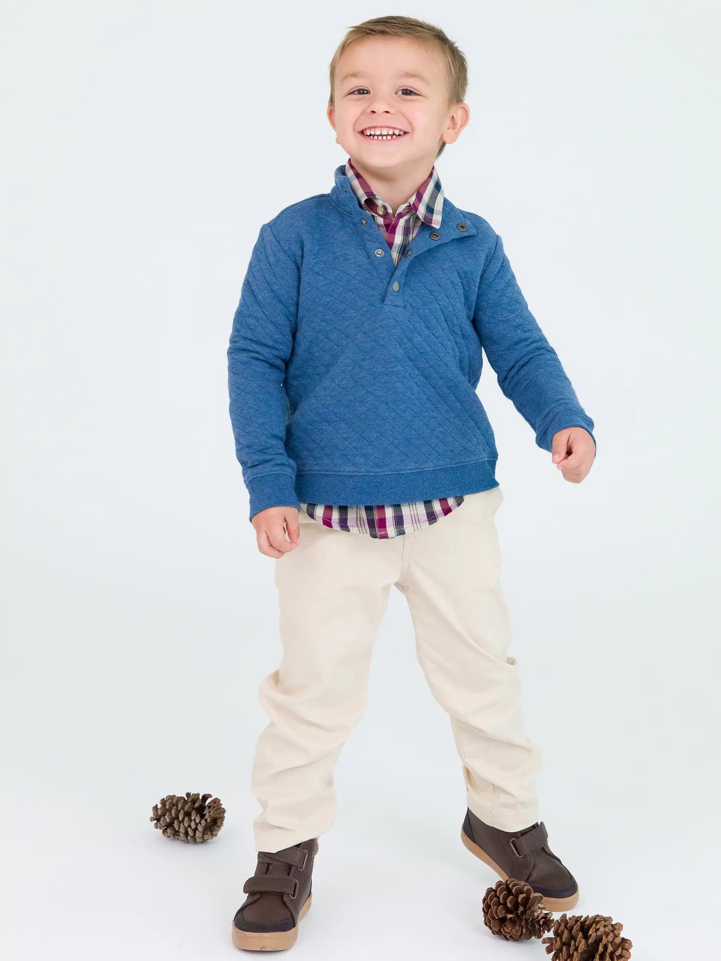 Boys Khaki Stretch Chino Pants