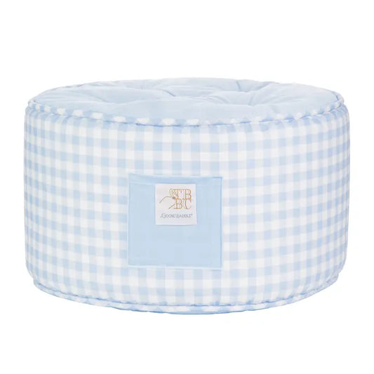 The Beaufort Bonnet Co. Buckhead Blue Gingham Ottoman