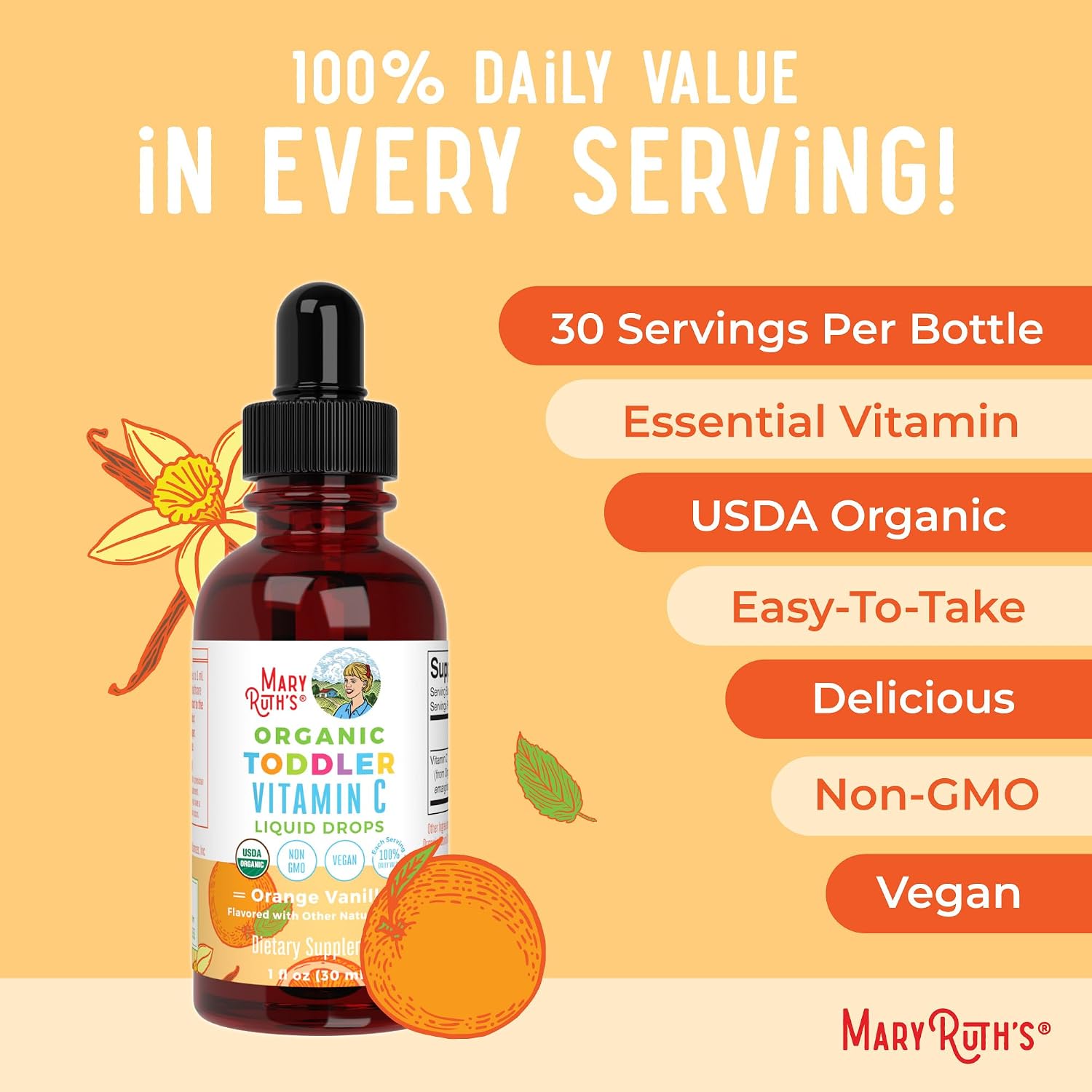 Mary Ruth's Organic Toddler Vitamin C Drops