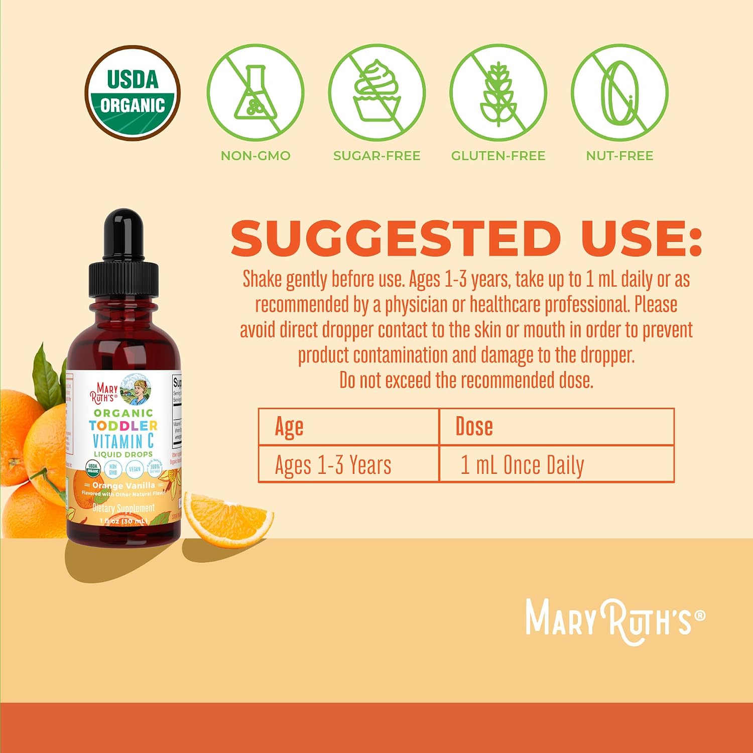 Mary Ruth's Organic Toddler Vitamin C Drops