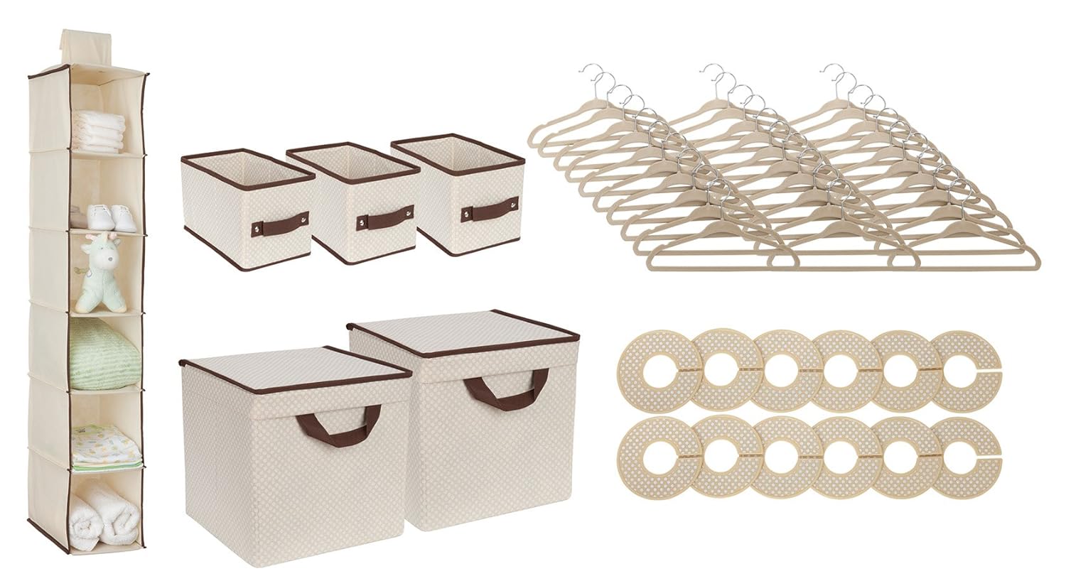 Delta Children 48 Piece Nursery Storage Set