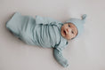 Load image into Gallery viewer, Ribbed Knotted Baby Gown & Hat
