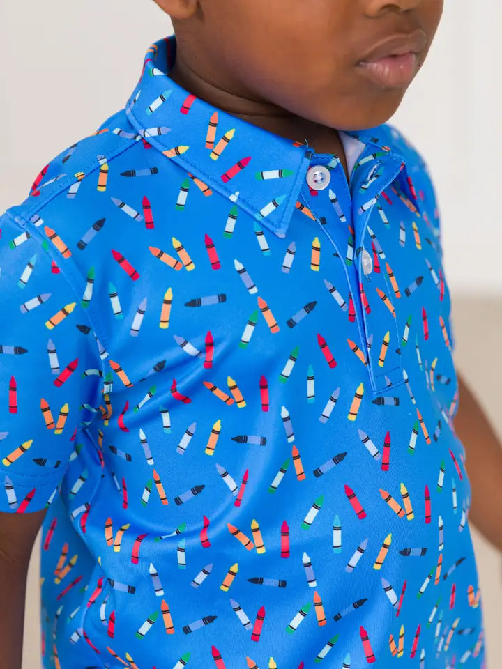 Tiny Crayons Performance Polo