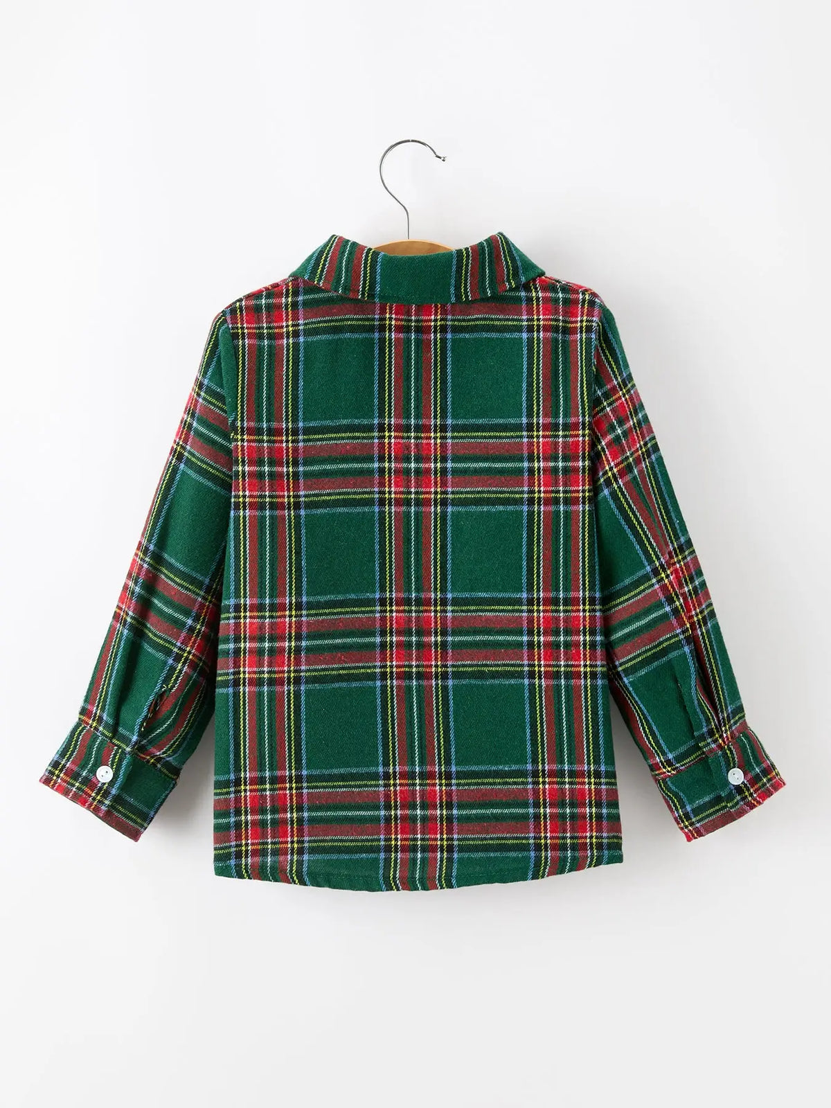 Christmas Plaid Long Sleeve Button Down