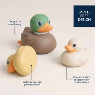 Itzy Ducky Family- Mallard Bath Toy Set
