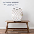 Load image into Gallery viewer, Taupe Checkerboard Mom Boss Multi-Use Cover
