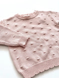 Load image into Gallery viewer, Organic Knit Sweater - Pink Pom
