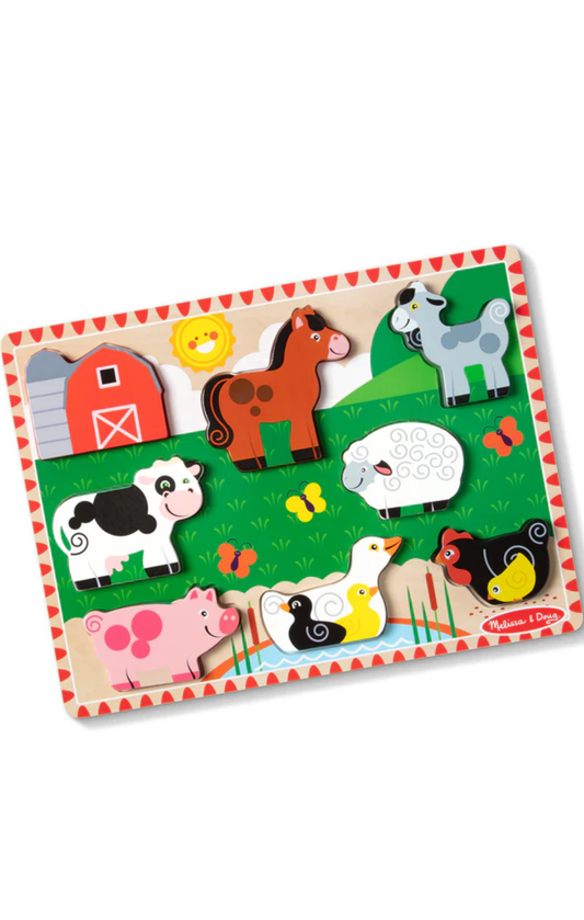 Farm Animals Chunky Puzzle By Melissa & Doug