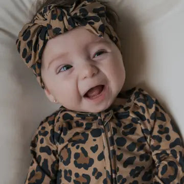 Leopard Bamboo Zip Pajamas