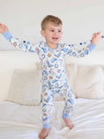 Load image into Gallery viewer, Blue Rodeo Dreams Two Piece Pajama Set
