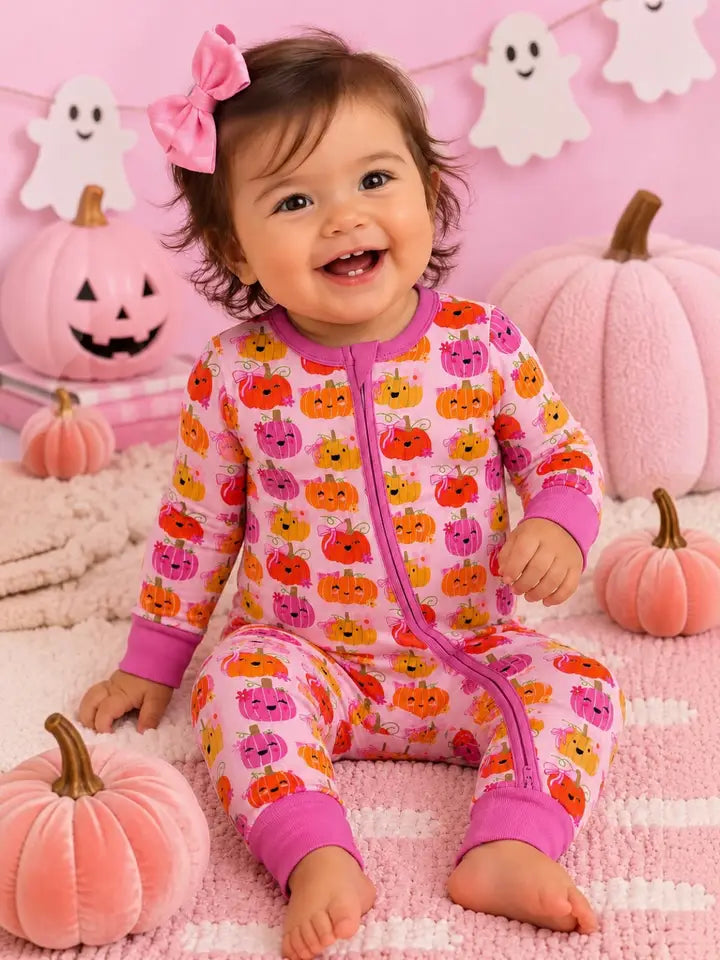 Pumpkin Girl Convertible Romper