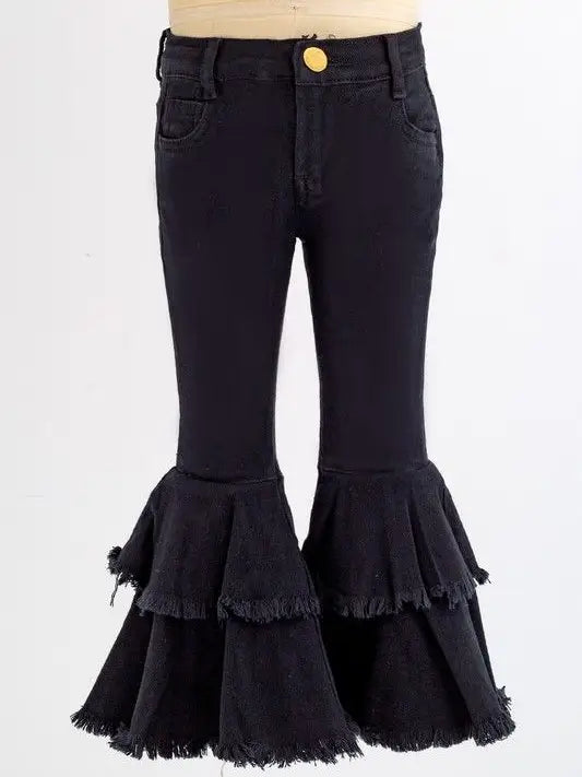 Black Denim Flares