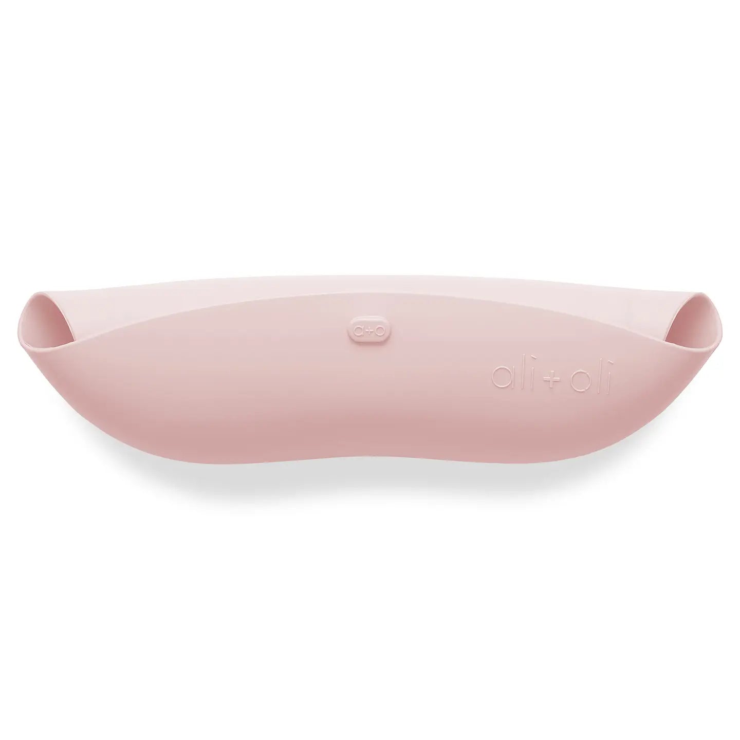 Silicone Baby Roll Up & Stay Closed Pink Bib