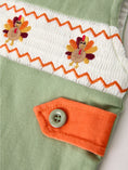 Load image into Gallery viewer, Thanksgiving Turkey Smock Romper
