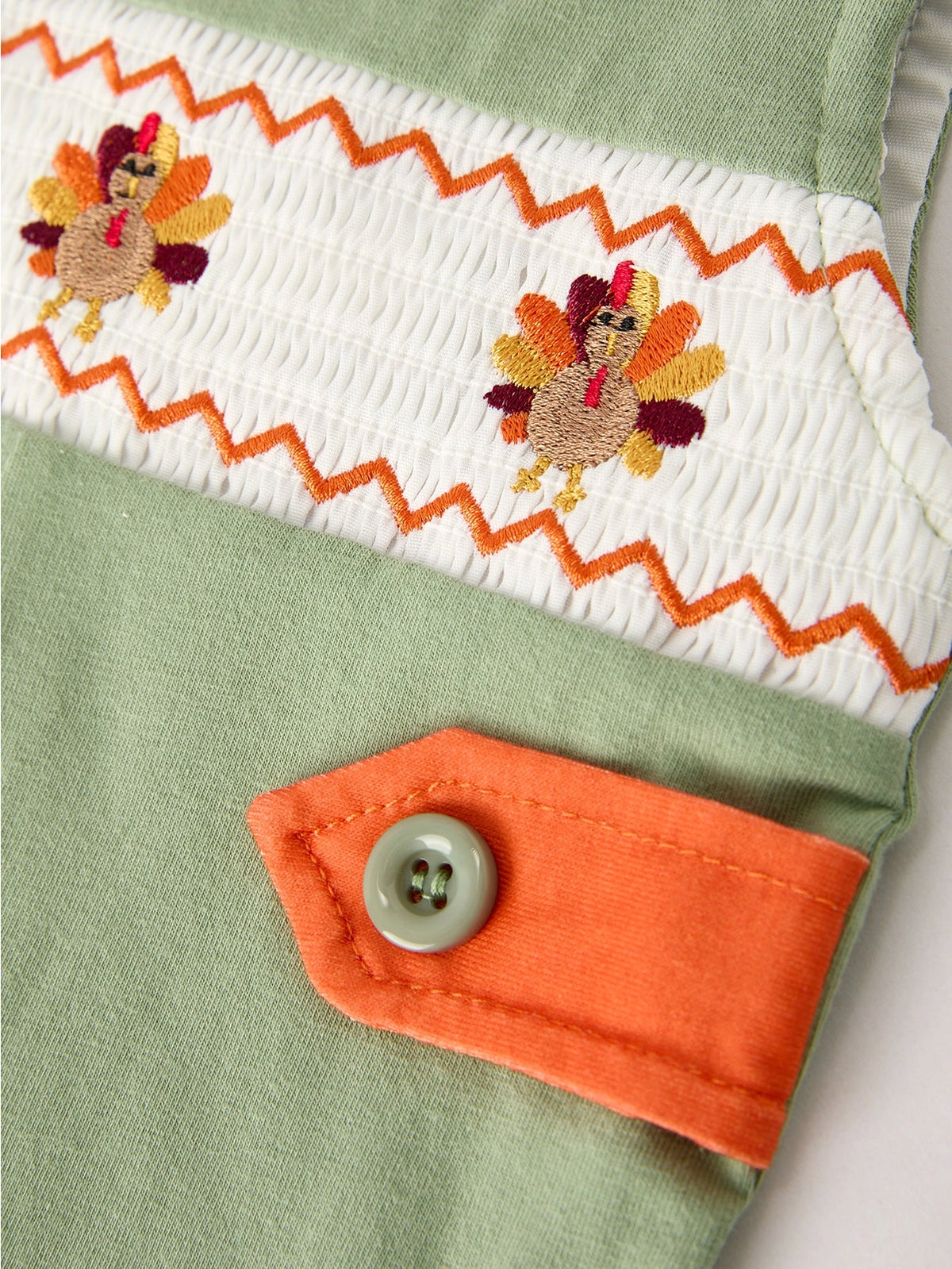 Thanksgiving Turkey Smock Romper
