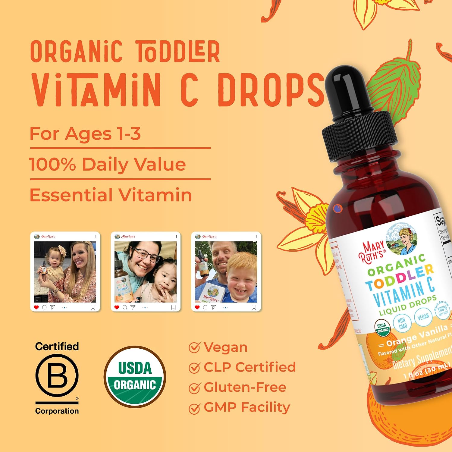 Mary Ruth's Organic Toddler Vitamin C Drops