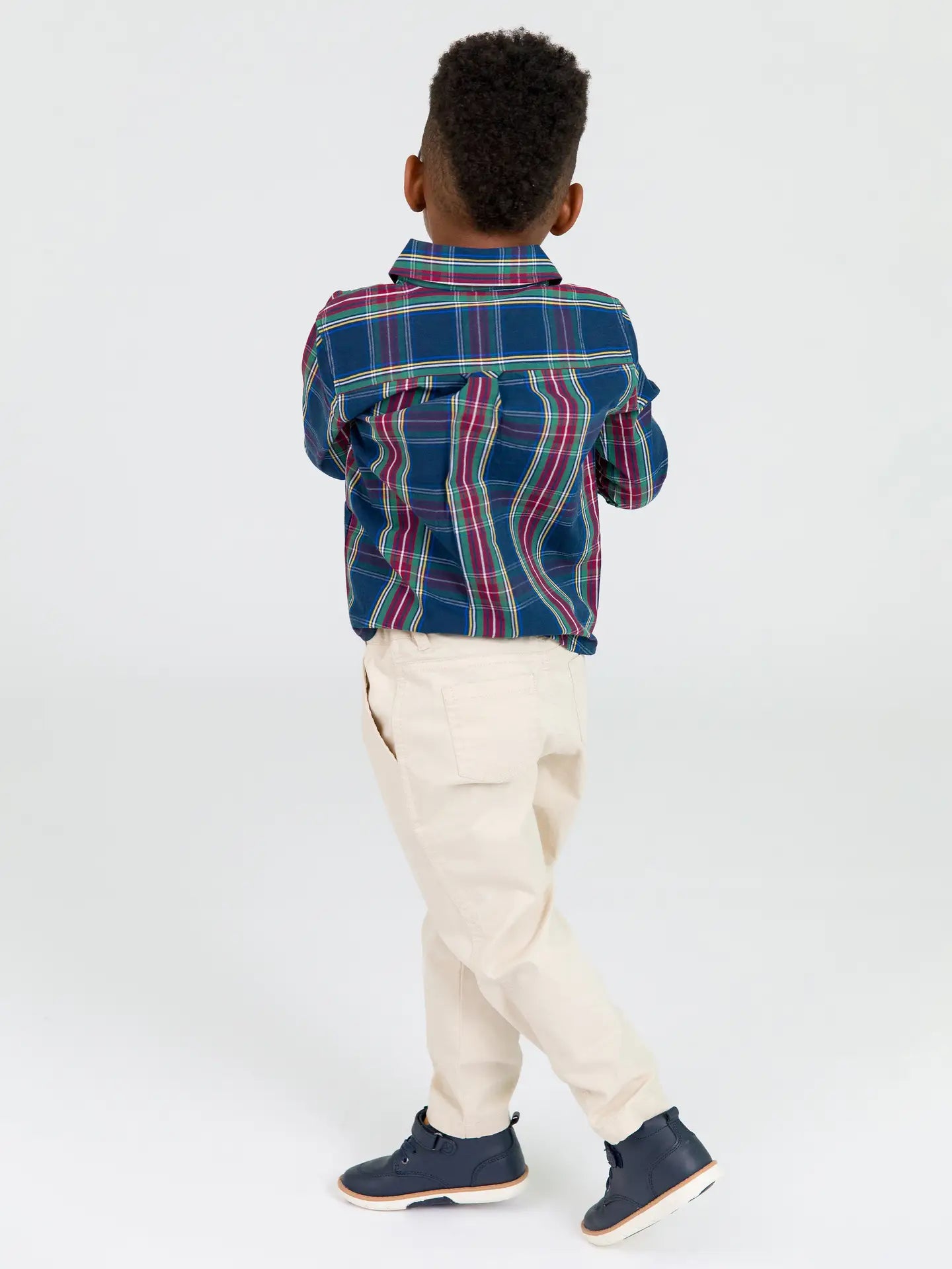 Boys Khaki Stretch Chino Pants